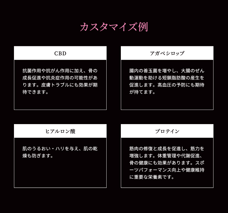 カスタマイズ例